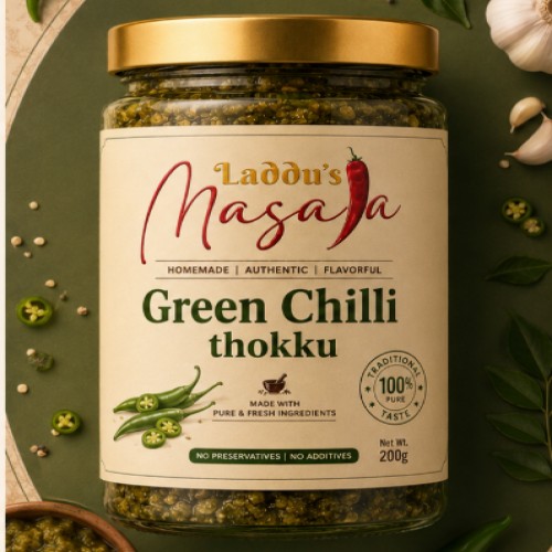 Green Chilli Thokku 200 gm